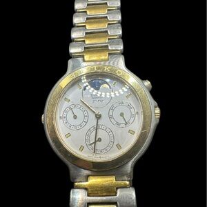 Seiko Two-Tone Moonphase Watch